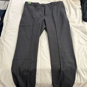 Banana Republic Slim Fit Marzotto Fine Italian Fabric Grey Dress Pants